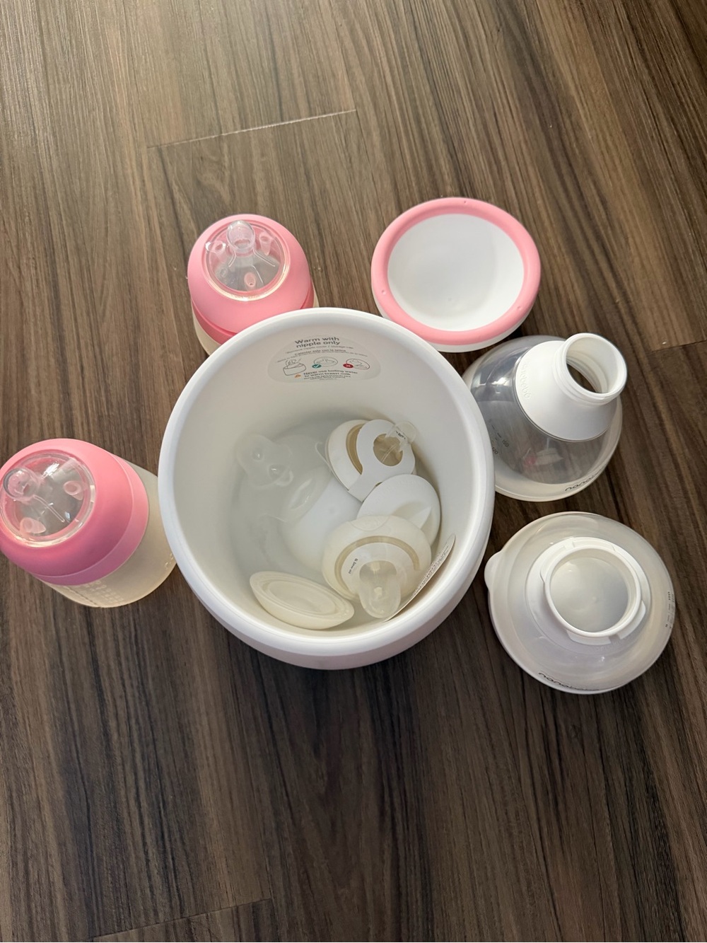 Nanobebe Bottle Set with bottle warmer